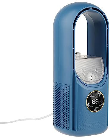 Aire acondicionado portátil con humidificador, ventilador de refrigeración, enfriador de aire, ventilador de escritorio personal for mesa, camping, senderismo, oficina, hogar, sala de estar, 12x30cm/6