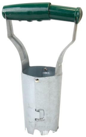 CENPEK Blumenzwiebelpflanzer, Metall-Garten-Pflanzwerkzeuge für Blumenzwiebeln, Griff für Blumenzwiebelpflanzer zum Graben und Auffüllen von Löchern, um Blumen gleichmäßig zu Pflanzen