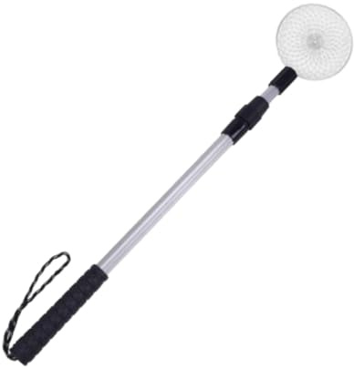 Fenteer Louche à Glace pour La Pêche Hivernale avec Poignée Ajustable, Pelle Diamètre 14 Cm
