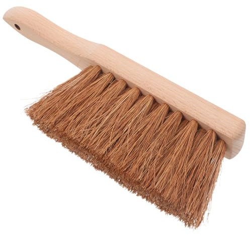 TOGEVAL Spazzola Per Stufa Spazzola Per Polvere Manico Ergonomico in Legno Testina Resistente Setole Morbide