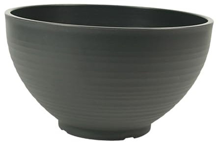 Baoblaze Pot de Fleurs de nénuphar en Forme de Bol de Jardin, récipient de Plantation de Fleurs, Pot de Plantes Aquatiques, Pot de Plantes Flottant pour Rebord, Gris Foncé, 30cm