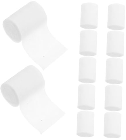 EXAOMBLE 12pezzi Cloth for Artistic Projects Versatile Gypsum Tape for Mask Making Sculpting Body Molding and Landscape Modeling
