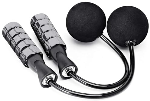 Corde à sauter lestée, corde à sauter sans fil et réglable pour le fitness, pour hommes, femmes et enfants