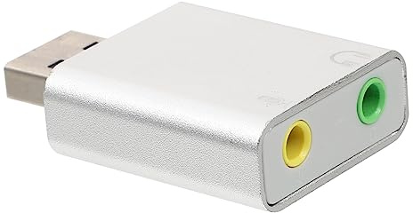 NUOBESTY Adaptateur Audio USB Externe avec Prise Micro et Casque Compatible avec Pc et Ordinateurs Portables Aucune Installation de Requise Design Compact