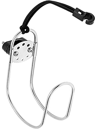 Abaodam Stainless Steel Lifebuoy Holder Bracket for Boats Yachts Durable Horseshoe Lifebuoy Ring Storage Easy Installation Practical Design for Use