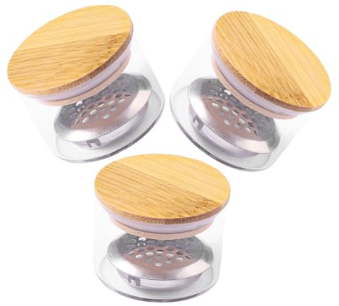 HAWILLOSCH 3 pièces Verres Supports Ongles avec Couvercles Bols Verre pour Manucure et Pose Acrylique Accessoires Pratiques pour Salon et Usage Domestique