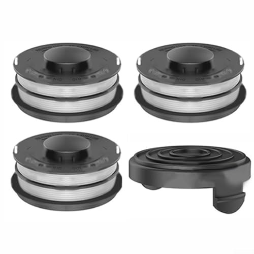 Rasentrimmerspule & Faden mit Kappe für Einhell GC-ET 4530 3405685 Rasentrimmer Autofeed Ersatz Rasentrimmer Spule Nachfüllungen