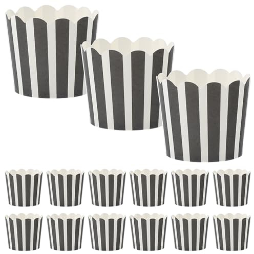 SOLUSTRE Molde para Cupcakes de Papel Desechable Pequeño, Resistente a Altas Temperaturas, 50 Unidades, Vasos para Hornear Muffins y Pasteles, Apto para Horno y Repostería Casera