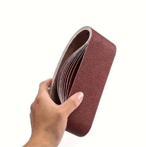 Nastri Abrasivi 533 * 75mm 10 PZ/Set Nastri abrasivi 60-240 Grane Legno Metallo morbido Lucidatura Carta vetrata for levigatrice a nastro Utensile abrasivo per Levigatrici a Nastro(10Pcs 150Grits)