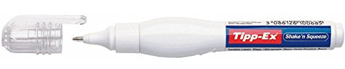 SHAKE'N SQUEEZE TIPP-EX Lot de 10 correcteurs à stylo 8 ml BIC