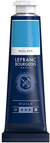 Lefranc Bourgeois 810023 feine Ölfarbe, lichtecht mit hervorragender Deckkraft & hoher Farbintensität, gleichmässiger Konsistenz und optimaler Mischbarkeit, 40ml Tube - Königsblau