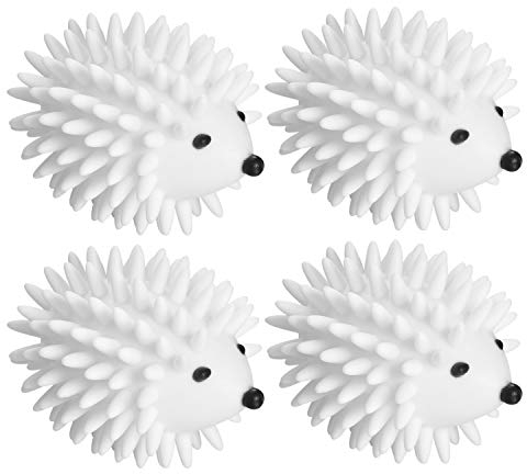 NRT 4 Trocknerbälle für Wäsche, wiederverwendbarer weißer Plastikigel-Wäschekugel, und Trocknerball, Verwicklungsschutz und wiederverwendbar