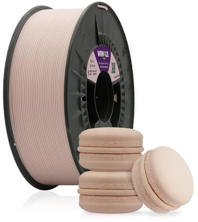 WINKLE PLA HD Pastell Filament 1.75mm Zuckerwatte Rosa, 300g Spule, 3D Drucker Filament Kompatibel mit FDM Druckern, 3D-Druckmaterialien, Maßgenauigkeit +/- 0.05mm, Leicht zu Bedrucken