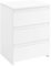 Yaheetech Nachttisch Boxspringbett Nachtschrank Nachtkommode mit 3 Schubladen Schlichter Beistelltisch Sofatisch Schubladenschrank für Schlafzimmer/Wohnzimmer, Weiß