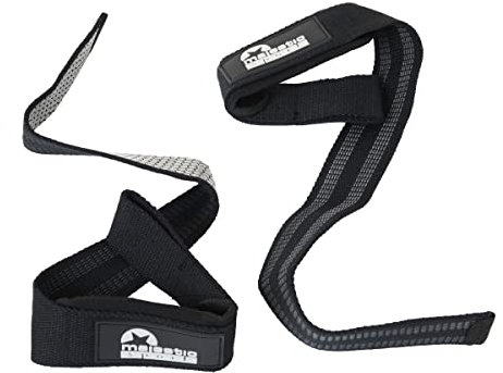 MAJESTIC SPORT Trainingsgurte erhöhen das Griffvertrauen beim Training Kreuzheben Rudern Langhantel Klimmzug 59 x 4 x 0,3 cm Baumwoll-Eva-Schaum