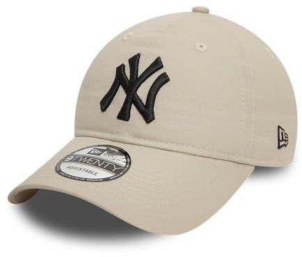 New Era New York Yankees MLB League Essential Beige Nero 9Twenty Berretto Regolabile