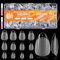 MELLIEX 600 Stück Kurze Nagelspitzen Tips, Akryl Full Cover Nageltips,Vorpolierte Künstliche Nagelspitzen für Nagelverlängerung Home DIY Nagelstudio,Mandelform