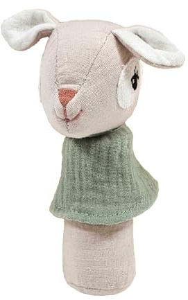 Mealini GREIFLING Reh Rosa - tolles sensorisches Spielzeug für Babies aus Baumwolle, niedlich