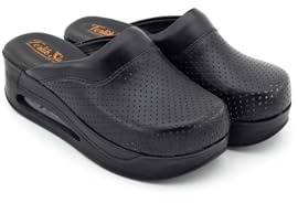 Terlik Sabo Air ST181 Max Leder Clogs Mules Hausschuhe Sabot Schuhe, Damen