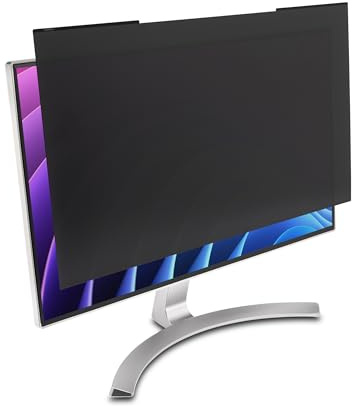 Kensington MagPro 24 Zoll Magnetischer Computer Sichtschutz für Desktop, Abnehmbarer 16:9 Computer Blickschutzfilter, Blendfreie Blaustrahlreduzierung, Kompatibel mit Slim Bezel Monitoren K55418WW