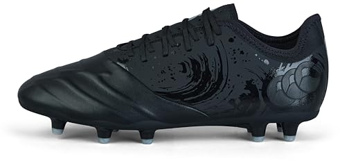 Canterbury Phoenix Genesis Pro, Botas Unisex Adulto, Negro/Metálico Plateado, 40 EU