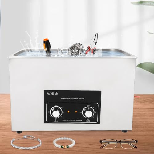 Ultrasonic Cleaner, 30L Professional Ultrasonic Cleaner, Professional All-Purpose Stainless Steel Ultrasonic Cleaner with Digital Timer and Heater