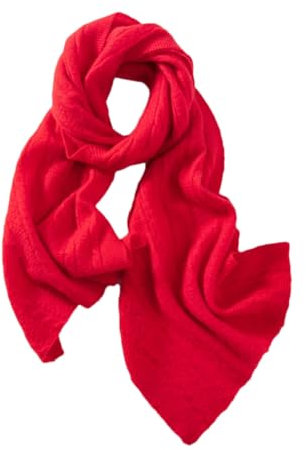 Herren Kaschmir-Schal, gestrickt, warm, lang, Kaschmir-Schal, rot, One size