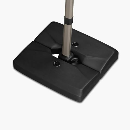 PURPLE LEAF Sonnenschirmständer HLRB120 Befüllbar mit Wasser oder Sand | Schwarz, Gewichtsbasis 120 KG, Befüllbar mit Wasser oder Sand, Ampelschirmständer, Schirmgewicht für Ampelschirm