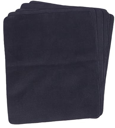 Healvian 6 Piezas Paño De Limpieza De Microfibra Superfino Paño para Limpiar Gafas Joyas y Lentes De Cámara Negros para Manualidades y Pantallas De Teléfono