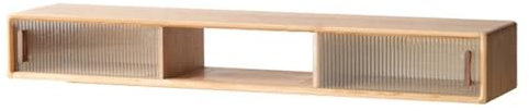 TV Schrank Hängend 59''/70'' Schwebende TV-Konsole, wandmontierter TV-Schrank, schwebender TV-Ständer, Medienkonsole unter dem TV-Unterhaltungsregal mit Tür und Stauraum for das Heimbüro im Wohnzimmer