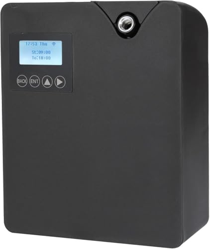 Difusor de aceites esenciales sin agua - Difusor de aromaterapia Bluetooth y Wi-FI - Difusor profesional sin agua - 300 ml - para habitaciones grandes (Negro)