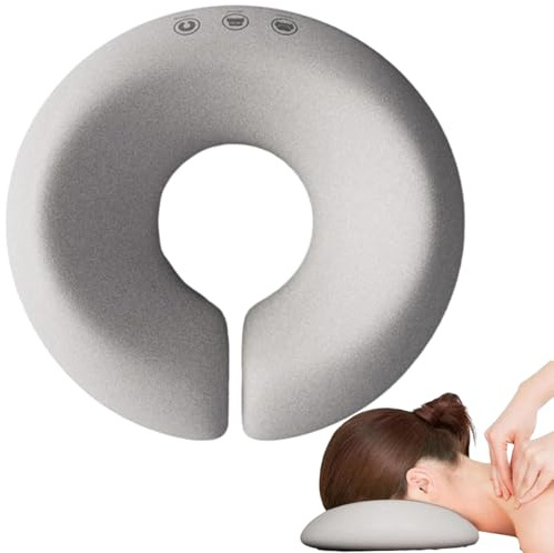 Smilbaley U-Förmiges Massage Gesichtskissen, Grau | U-Förmiges Kopfstütze, Kopfkissen Mit Loch, massagekissen Kopf Loch für Salons, Schreibtische, Tische