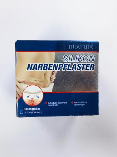 Silikon-Narbenpflaster, Silicone Scar Tape, Silikonpflaster für Narben(4 cm x 300 cm), Wiederverwendbares Silikonband