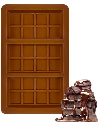 Chocolate Mould Silicone Chocolate Silicone Mould Deep Chocolate Bar Mould for Praline Sweets 1 x Silicone Chocolate Bar Mould