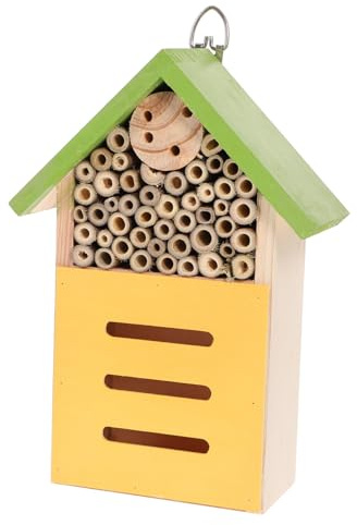 GALPADA Holzhaus Für Insektenhaus Bienenhaus Für Draußen Insektenhäuser Aus Stabilem Holz Für Gartenhütte Und Bienenstock