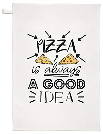 Pizza Ist Immer A Good Idee Geschirrtuch Spüllappen