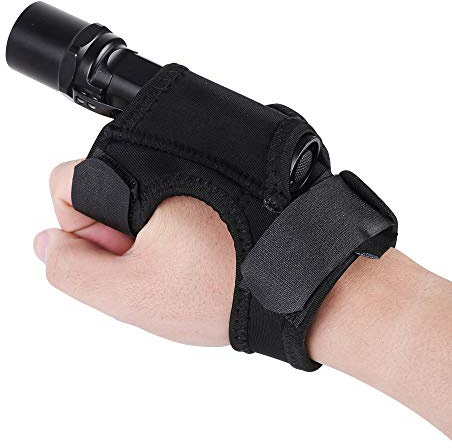Tauch-Taschenlampen-Handschuh, Hand Freies Lampenhalter, Verstellbarer Handgelenksgurt, Accessoires für Tauchleuchten (nicht enthaltene Taschenlampe)