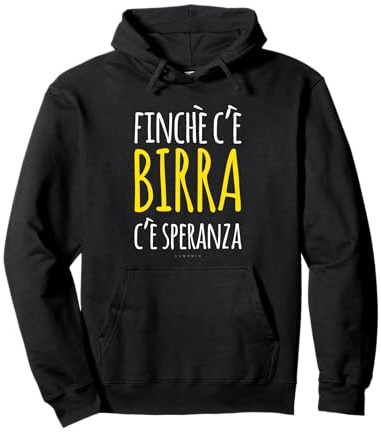 Felpa Donna Scritte Divertenti Birra Alcol Speranza Felpa con Cappuccio