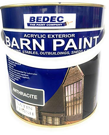 Bedec Barn Paint Satin Anthracite 2.5 Ltr