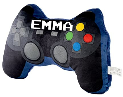 We Personalize Personalised Plush Game Over Controller Shaped Cushion, Home Decorative, Gaming Gift, Novelty Shape, Gamer cushion