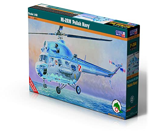 Mistercraft Modellino Mi-2 RM Polish Navy Scala 1:48 in plastica, kit di montaggio per il montaggio, con colla, modello in plastica, istruzioni per il montaggio, 296 x 252 mm