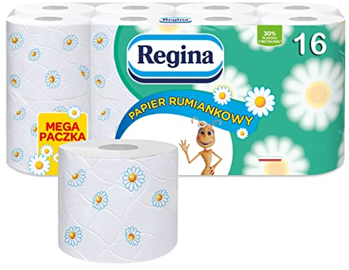 REGINA Carta igenica delicata e resistente camomila (16 rotoli)
