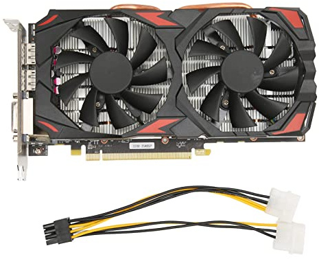 ciciglow Radeon RX 580 8 GB GDDR5 Grafikkarte, 1284 MHz, 256 Bit, Doppelter Lüfter, Gaming, PCI Express 3.0, 3 x DP, HDMI, DVI-Anschluss