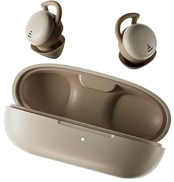 Xmenha Mini Écouteurs Bluetooth de Sommeil pour Les dormeurs de Petits Oreilles Casque sans Fil Intra-Auriculaires Bluetooth 5.3 à Réduction de Bruit HiFi Stéreo avec Microphone Brun