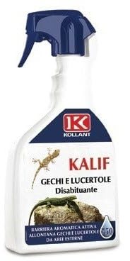 Briconess.com Repellente disabituante Spray 750 ml Contro gechi e lucertole Kollant Kalif