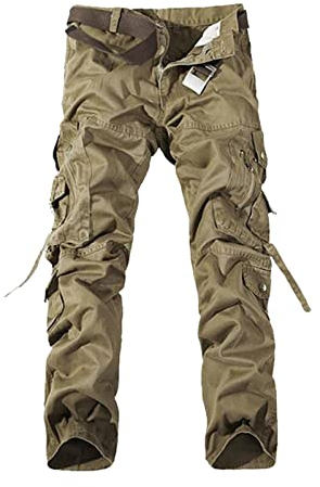 WLHBF Deals of The Day Lightning Deals Herren Regular Slim Chinohose Herrenhose Mode Street Einfarbig Lässige Sportoveralls