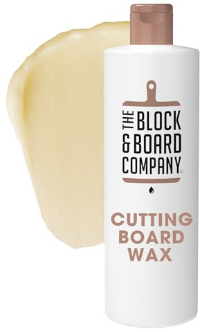 Block & Board Company Chopping Board Wax | Finishing Wax for Wooden Cutting Boards, Butchers Block, Countertops and Utensils | Protect, Condition & Preserve Wood | Food Grade Solution | 250ml