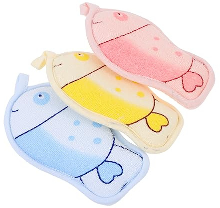 NOLITOY 3 Piezas Esponjas De Baño Para Bebés Esponja Para Baño De Niño Pequeño Para Ducha Bebbe