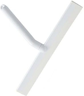 Ipetboom Limpiaparabrisas Adecuado para Baño y Material Abs Blanco T Tipo para Limpieza de Vidrio Mango Ergonómico Cocina y Ventanas Hogar