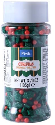 PME Weihnachts-Streusel - Stechpalmen-Mix (105g)